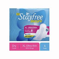 Stayfree Secure Ultra-Thin Sanitary Pads with Wings | Size XL