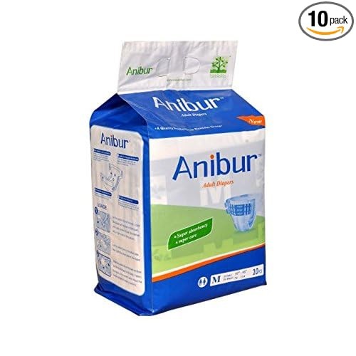 Anibur Adult Diapers M 10 Pcs