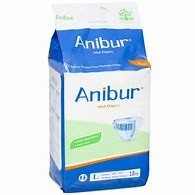 Anibur Adult Diaper, Large Size, 10 Pcs, Waist Size 40"-55" (101cm-139cm) (Pack of 1)