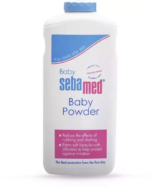 Sebamed Baby Powder| Olive Oil, Allantoin|Keeps newborn's skin fresh|absorbs sweat| 400 gm