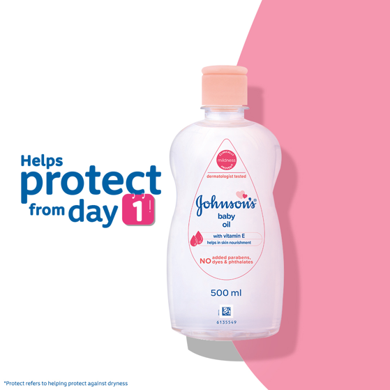 Johnson’s® Baby Oil With Vitamin E 100 ML