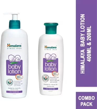 HIMALAYA Baby Lotion 400ml & 200ml  (600 ml)