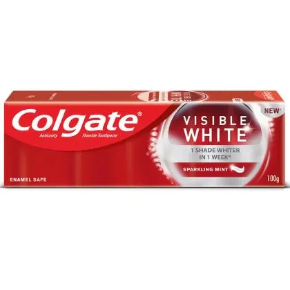 Colgate Visible White Sparkling Mint Toothpaste, 100 gm