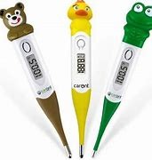 Carent DMT437 Bear Waterproof Flexible Tip Digital Thermometer with Fever Alarm for Kids Thermometer  (Brown)