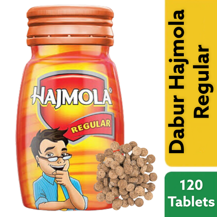 Dabur Hajmola Tasty Digestive Tablets (Regular Flavour) - 120 Tabs