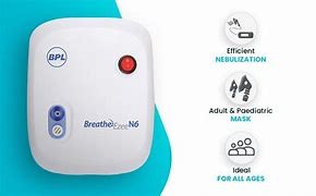 BPL Medical Technologies Bpl Breathe Ezee N6 Low Noise Compressor Nebuliser Machine Kit For Child And Adult, Portable Nebulizer, White