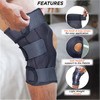 Functional Knee Support | Provides moderate support & stability to the Knee | Color - Black (Single Piece)