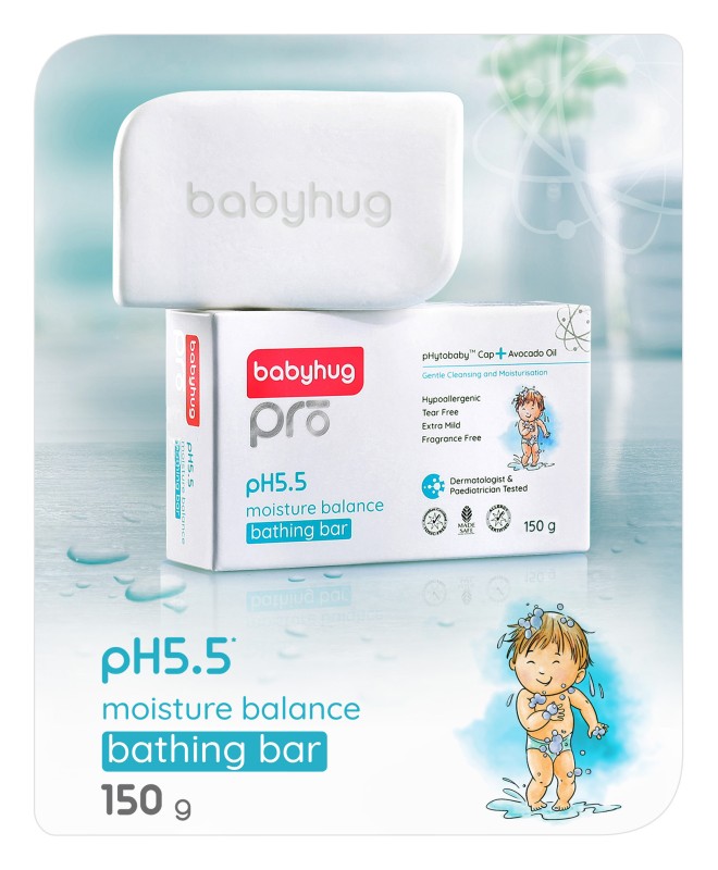 Babyhug Pro pH 5.5 Moisture Balance Bathing Bar - 150 gm